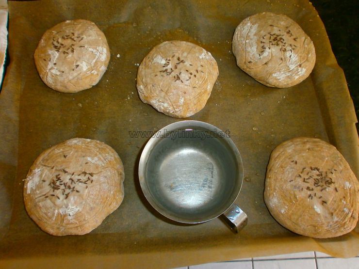 foto kv�skov� chleby p�ed pe�en�m